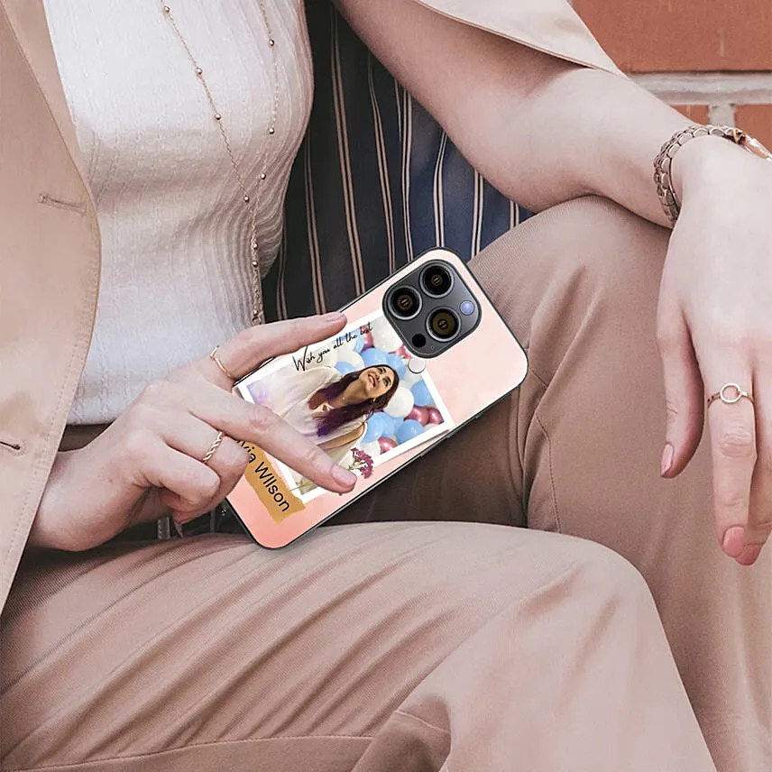 Iphone 14 Plus Case With Personalised Name And Photo