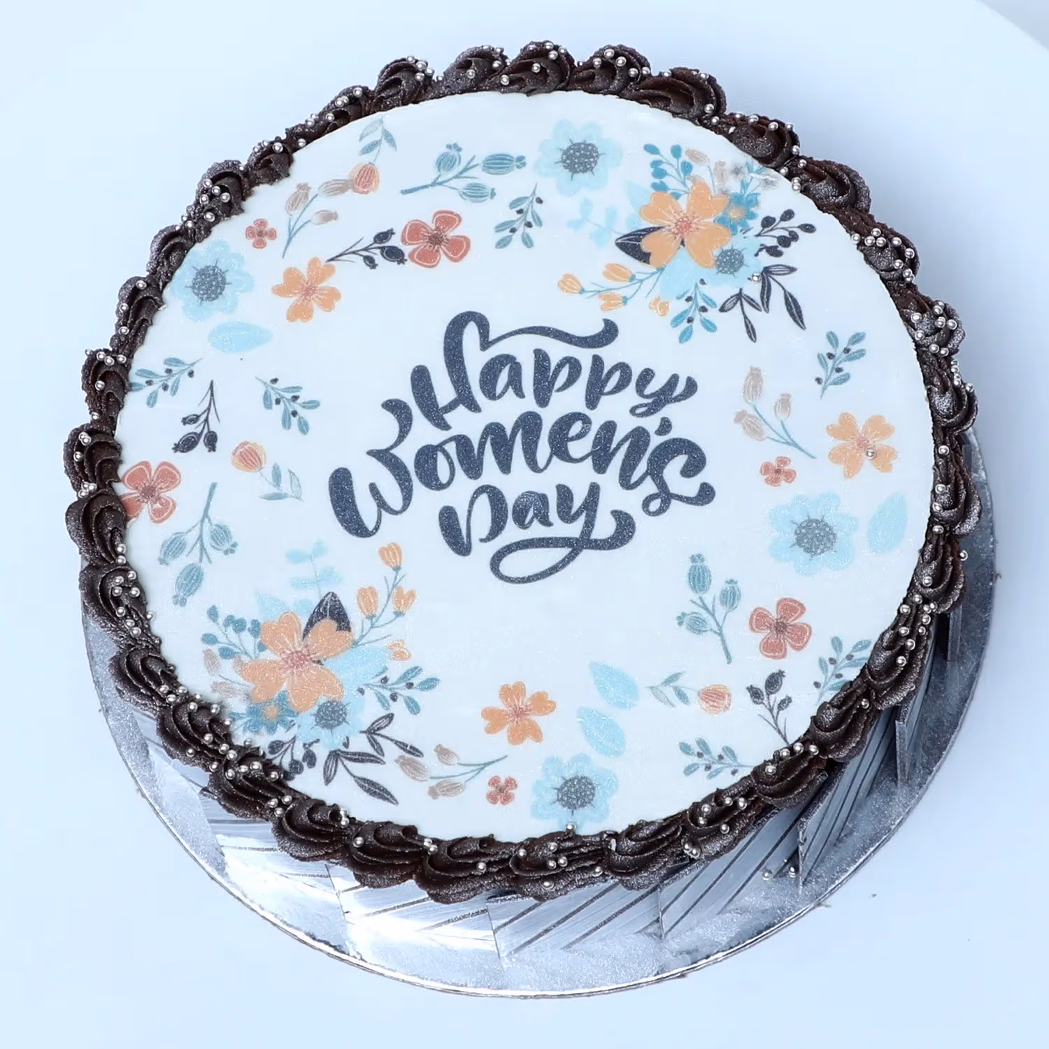 Exquisite Happy Women's Day Chocolate Cake - Celebrate with Delightful Sweetness