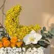 Ramadan Golden Crescent Floral Arrangement