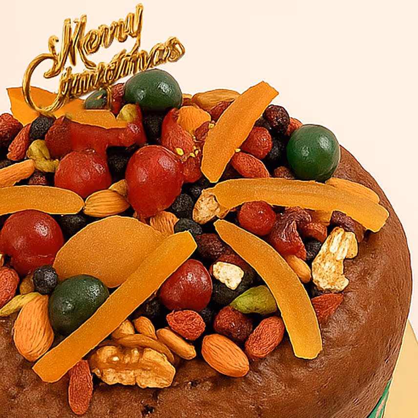 Fruit Decorated Delicious Plum Cake