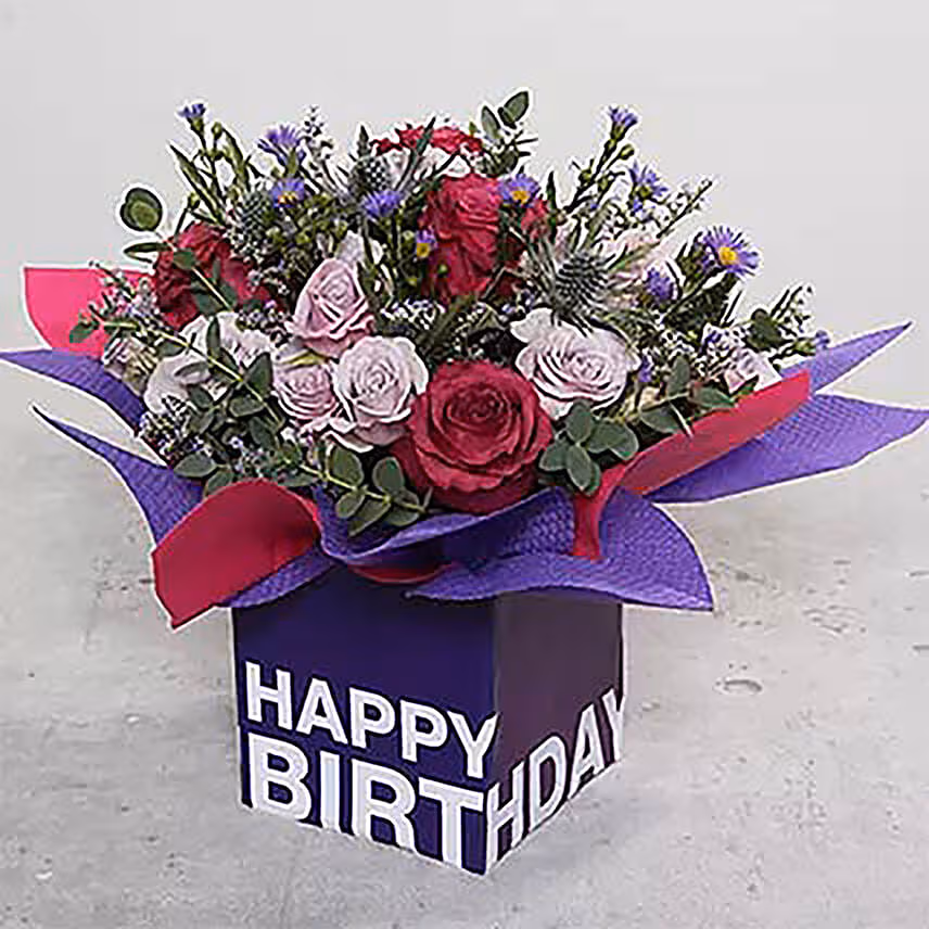 Sweet Flower Arrangement With Balloon