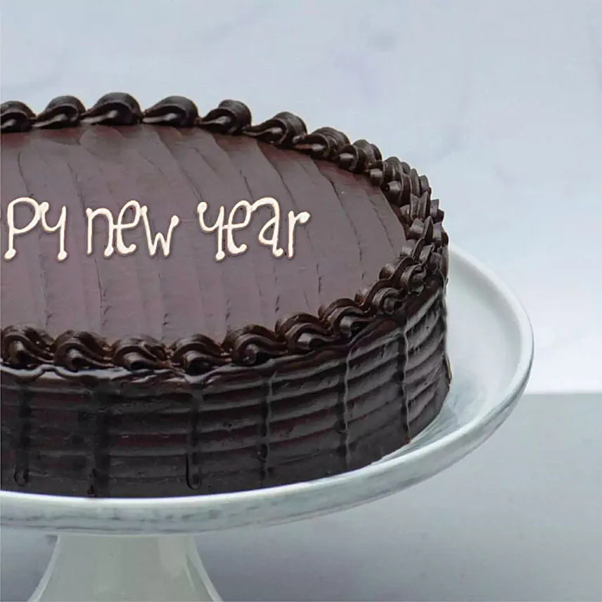 Happy New Year Chocolate Cake