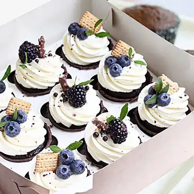 Decadent Chocolate Extravaganza Cupcakes - Box of 9