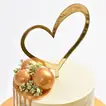 Infinite Love Chocolate Cake with Elegant Gold Accents