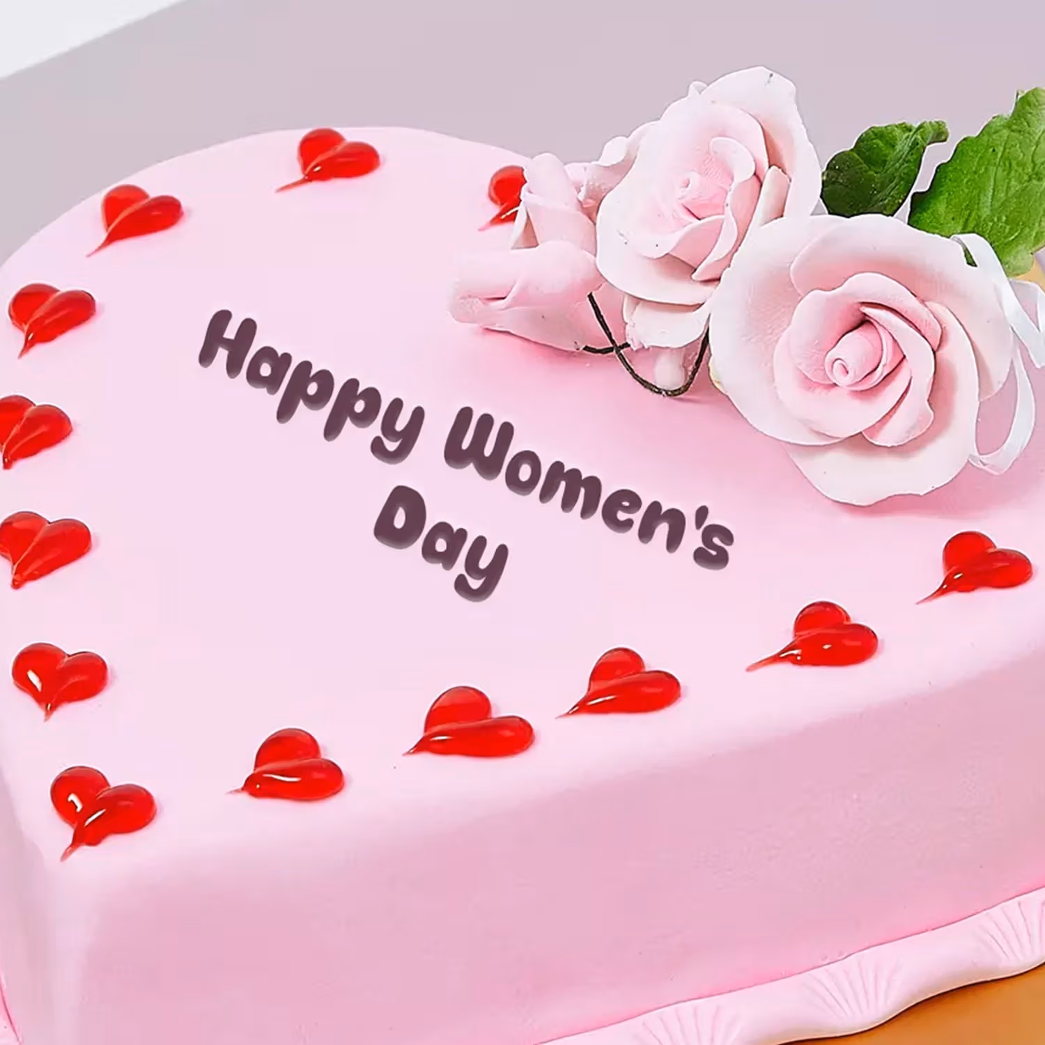 Womens Day Heart Shape Cake 1 Kg