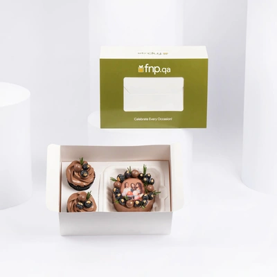Delightful Best Friend Bento & Cupcakes Chocolate Set