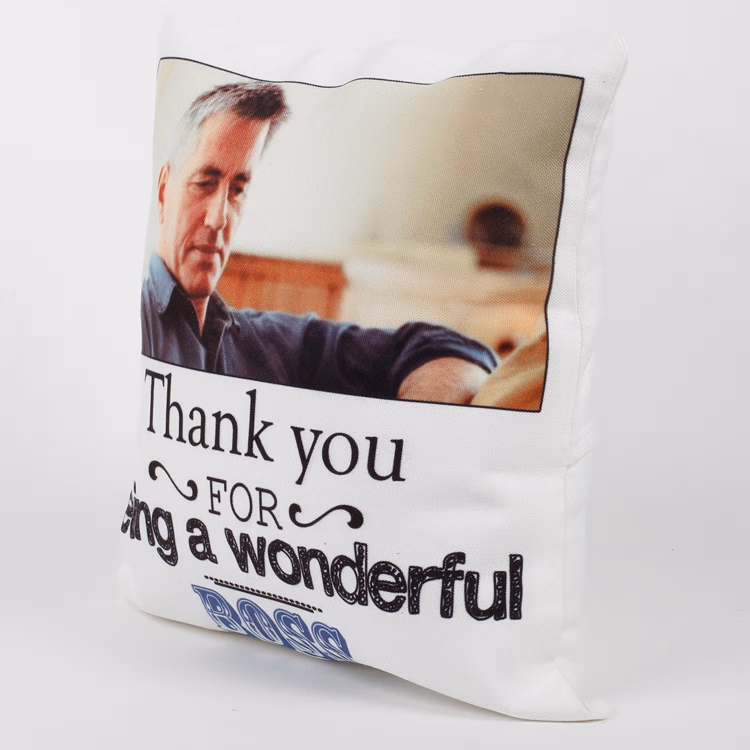 Personalized 'Thank You for Being a Wonderful Boss' Cushion