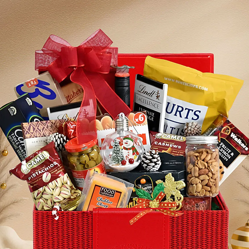 Wine & Snacks Christmas Hamper