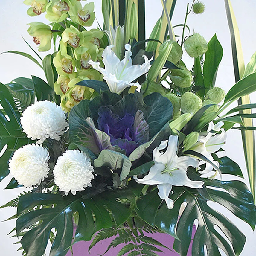 Refreshing Mixed Flowers Stand