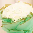 Elegant Bouquet of White Roses - 15 Roses