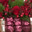 Luxurious Golden Tray of Exotic Mixed Flowers & Premium Chocolates