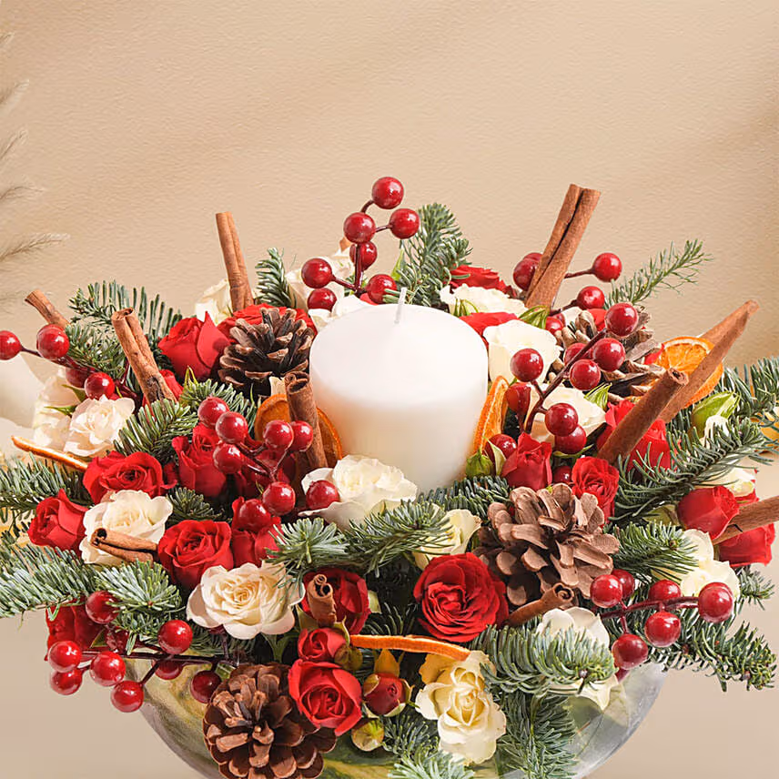 Season Brightness Floral Centerpiece