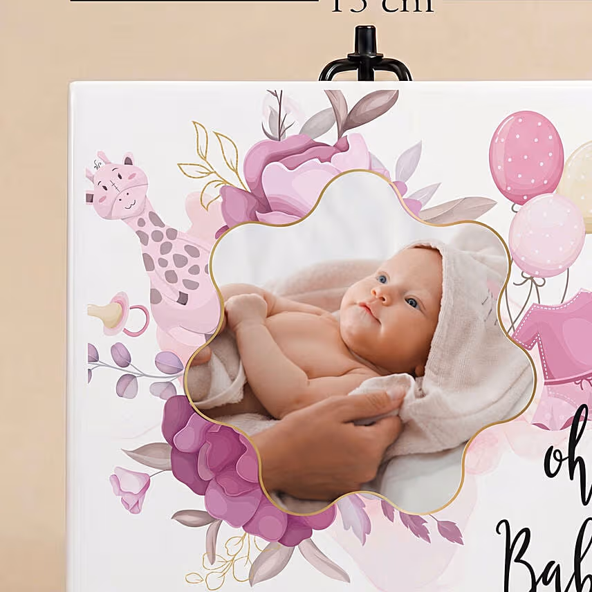 Personalized New Born Baby Girl Photo Frame