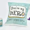 You're My Hero Dad Gift Combo - Cushion and Mug Set for Father's Day