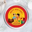 Delicious Half Kg Happy Bhai Dooj Chocolate Cake - Perfect for Celebrations