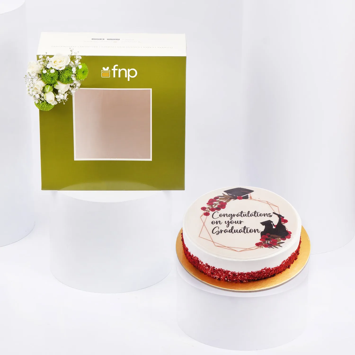Graduation Red Velvet Cake