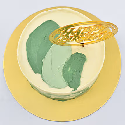 Blissful Birthday Memories Chocolate Cake with Gold Topper