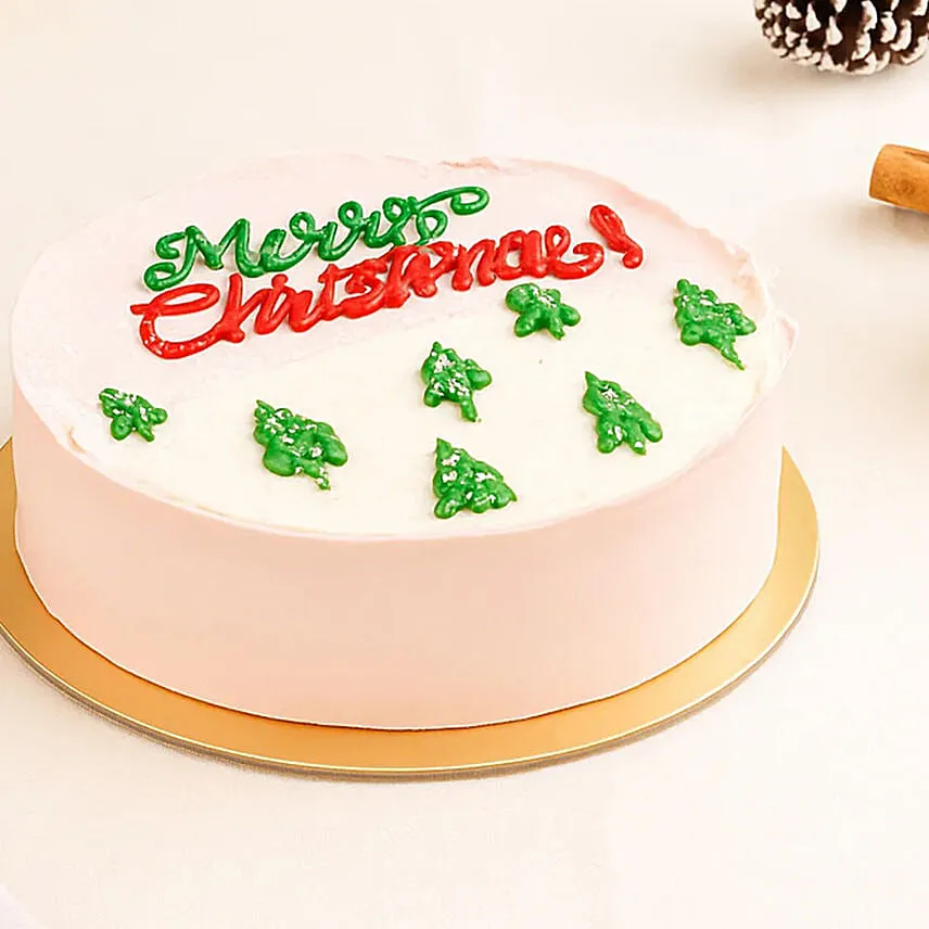 Merry Christmas Happiness Cake