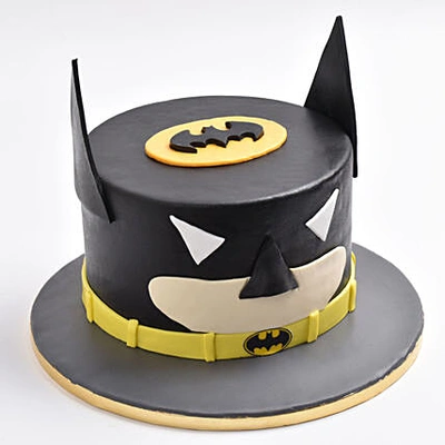 Dark Knight Delight Cake - Perfect for Superhero Parties