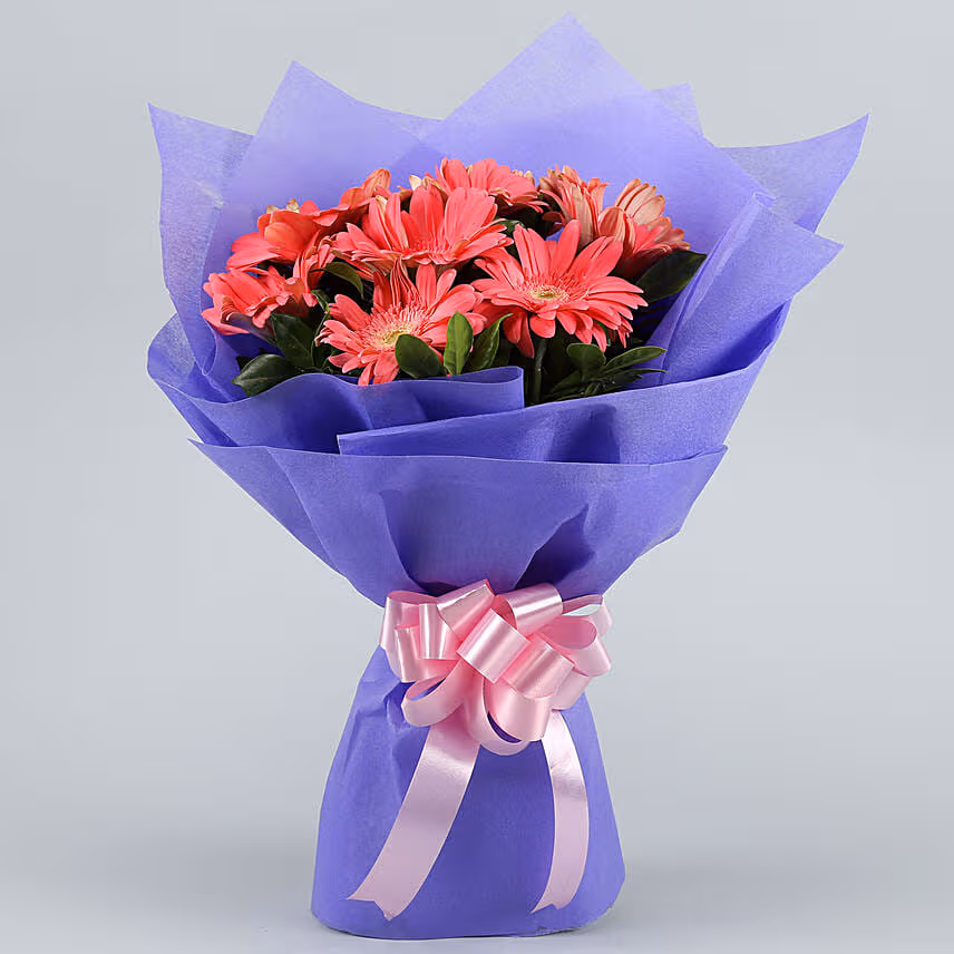 Passionate Pink Gerberas Bouquet