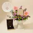 Blossoms & Elegance: Pink Gerberas - With Pendant