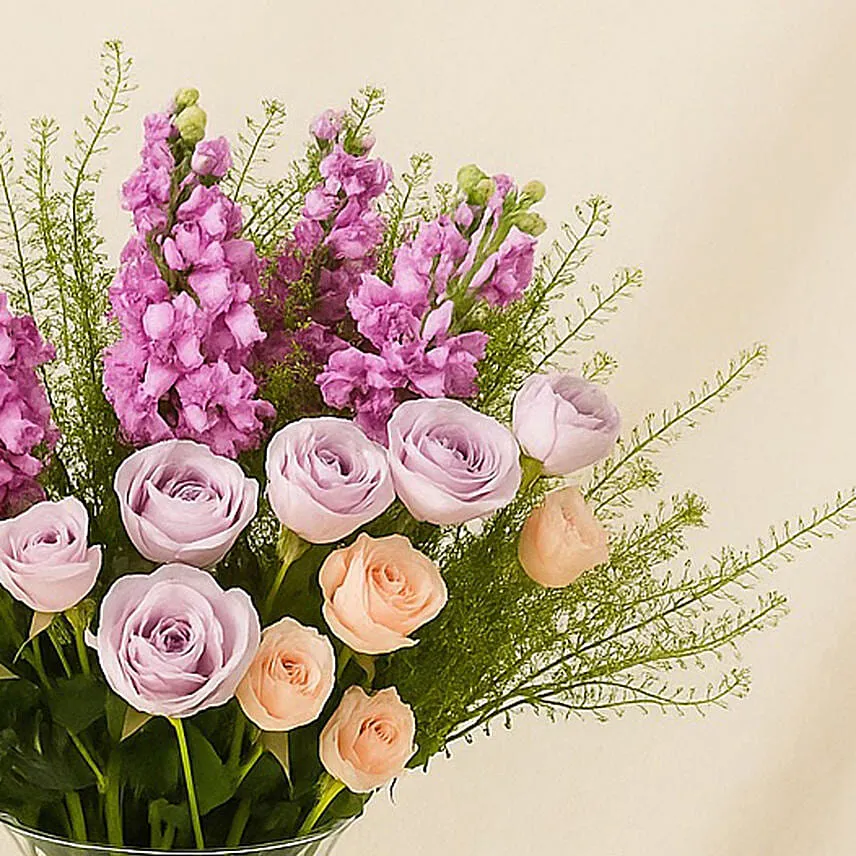 Pastels Floral Beauty In A Vase