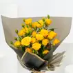 Radiant She Blooms Bouquet - Vibrant Yellow Spray Roses