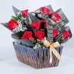 Exquisite Flower Garden with Anniversary Balloon - Celebrate Love