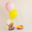 Luminous Grace Roses With Cake n Balloons