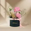 Elegant Pink Rose Luxury Flower Box with Wisal Unisex Perfume