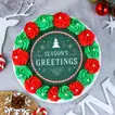 Festive Season's Greetings Chocolate Cake - 1 Kg Round Delight