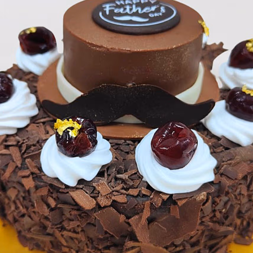 Happy Father's Day Black Forest Cake 8 Inches