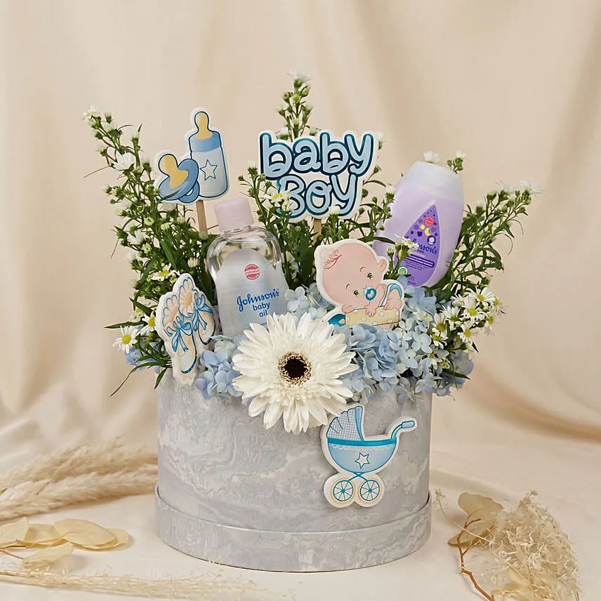 Its a Baby Boy Flowers Box