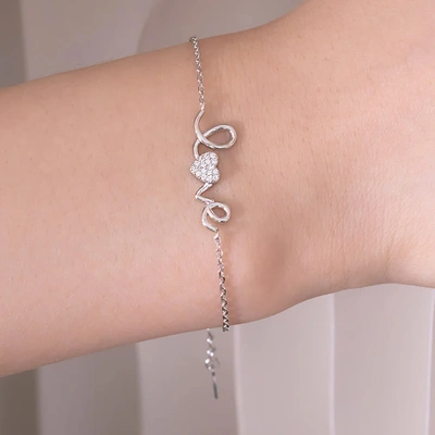 Love Sparkle Bracelet | Elegant 925 Sterling Silver Jewelry