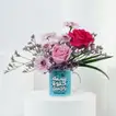Charming Birthday Flower Mug with Fresh Blooms