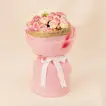 Elegant Graduation Wish Bouquet - Celebrate with Pink Roses & Chrysanthemums