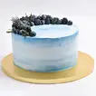 Deliciously Elegant Sky Blueberry Vanilla Cake