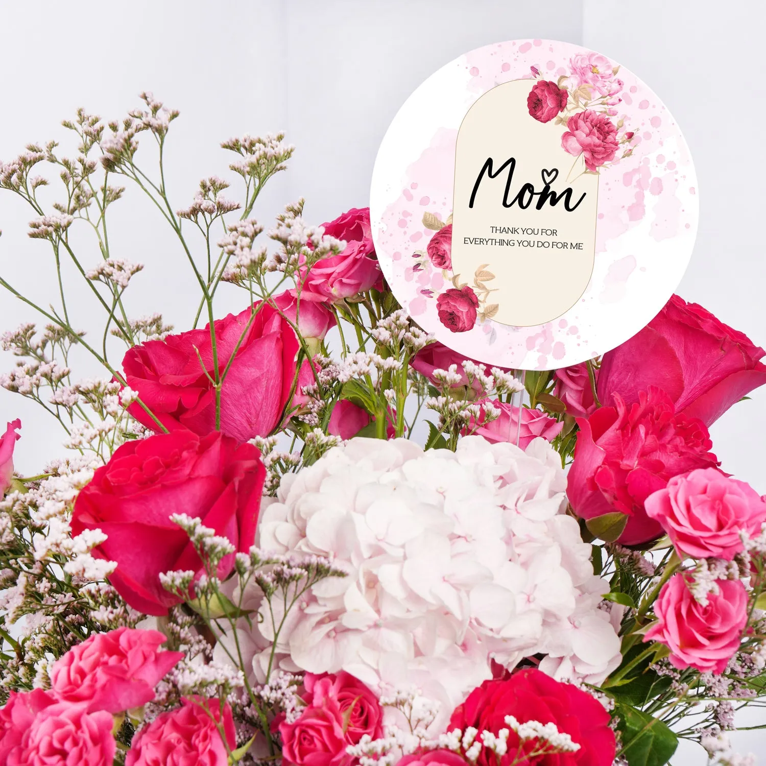 Exquisite Mother's Day Floral Arrangement: Pink & Fuchsia Elegance