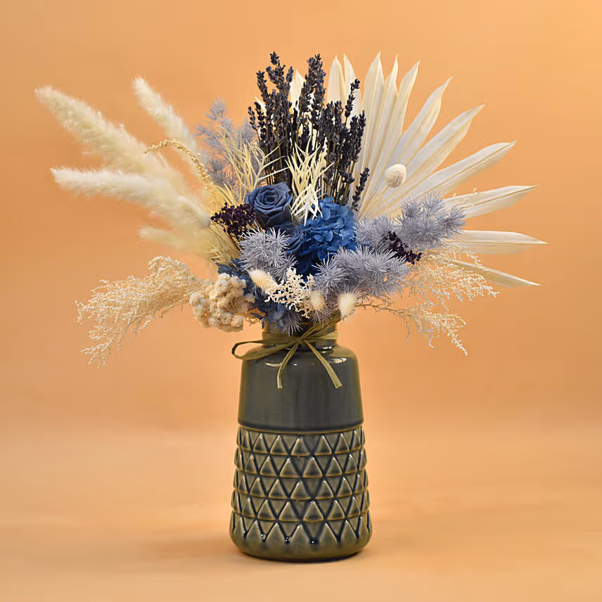 Premium Mixed Preserved Flowers Arrangement