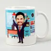 Customizable Office Caricature Mug for Men - Unique Personalized Gift