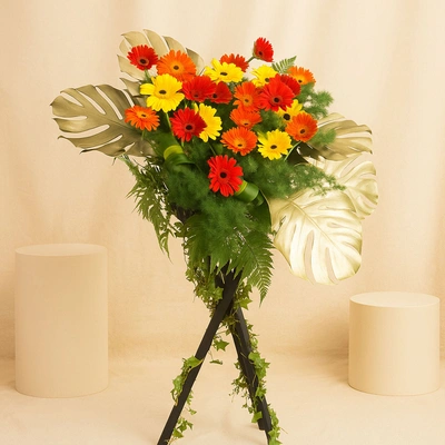 Auspicious Congratulatory Flower Stand