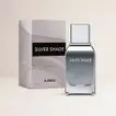 Elegant Heart-Shaped Pink Roses and Ajmal Silver Shade Perfume Gift Set