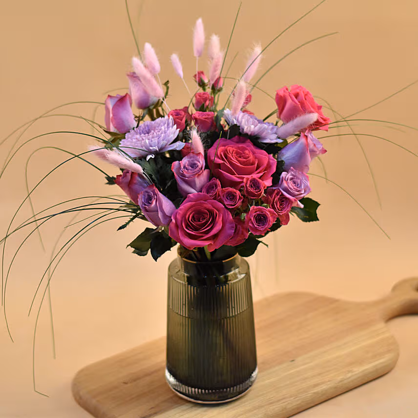 Enchanting Mixed Flowers Vase
