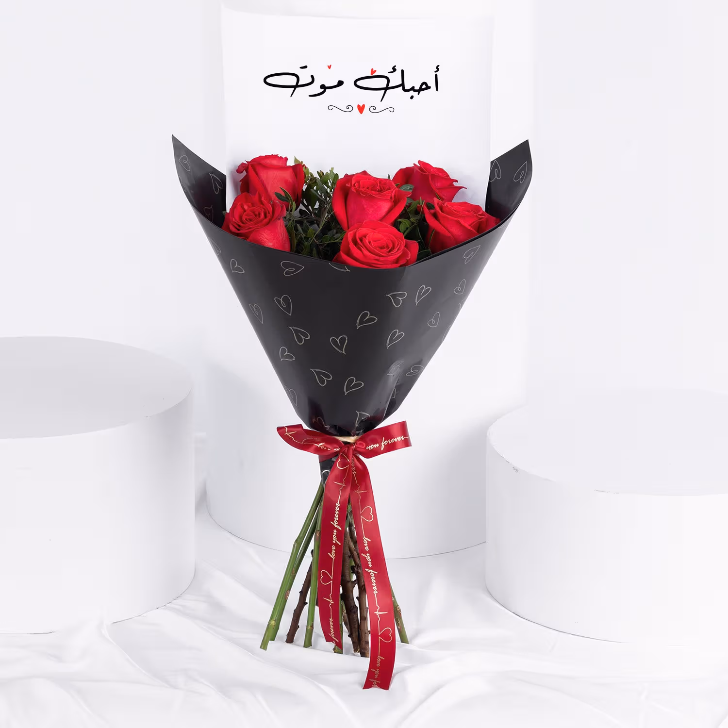 6 Roses Hand Bouquet