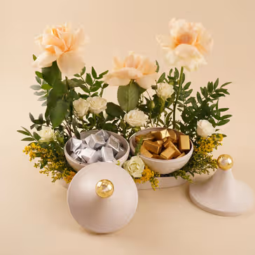 Chocolate and Flowers Gift Bouquet