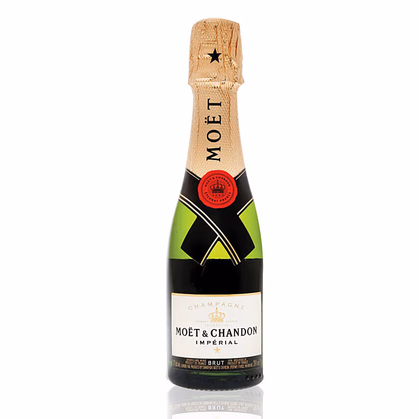 Petite Floral Brilliance with Moet Champagne 200ml