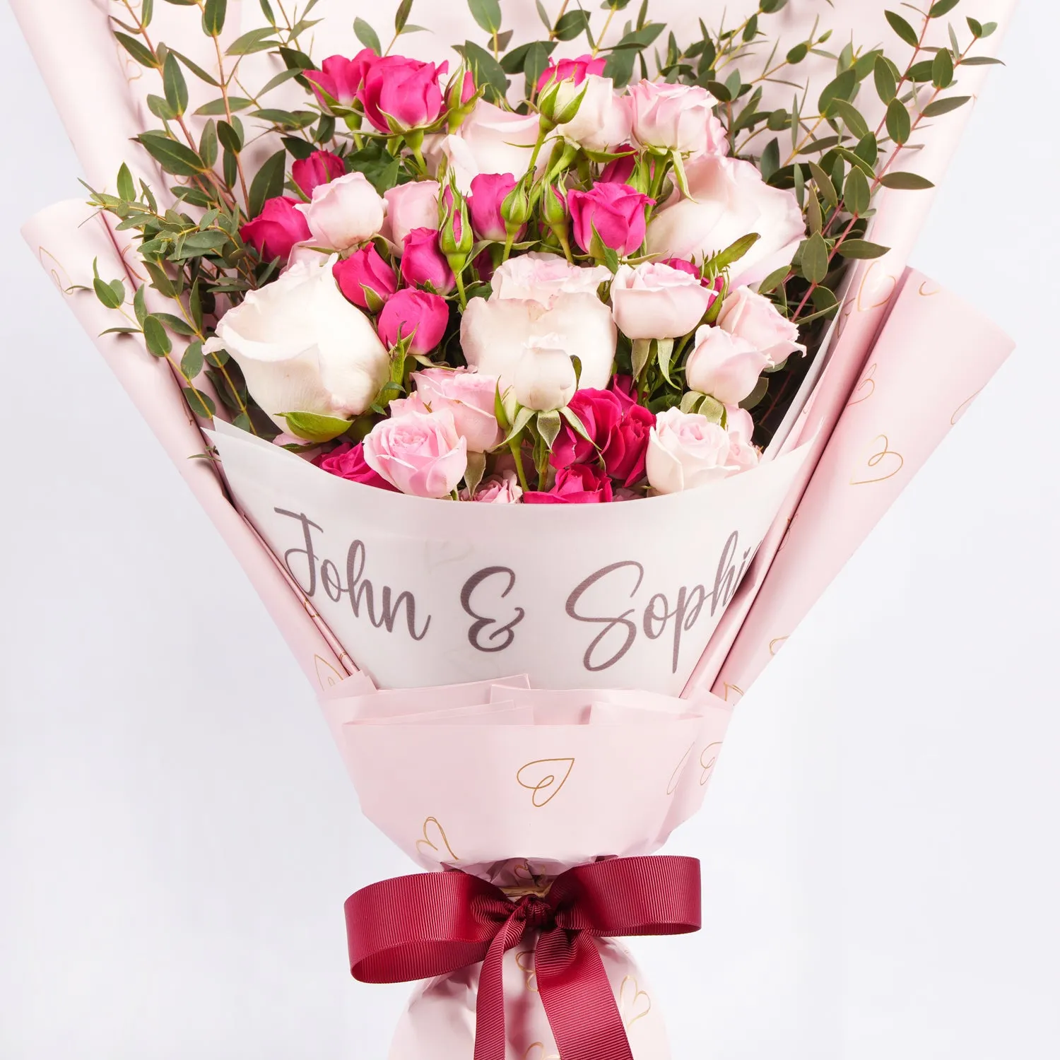 Personalised Name Anniversary Bouquet