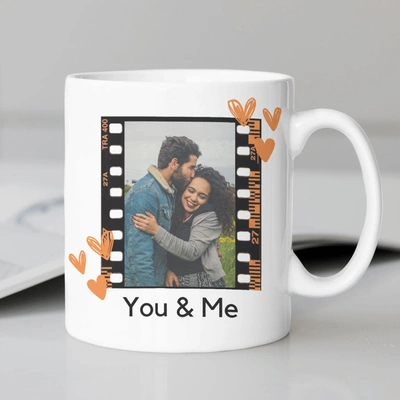 You & Me Customizable Ceramic Mug - Perfect Personalized Gift