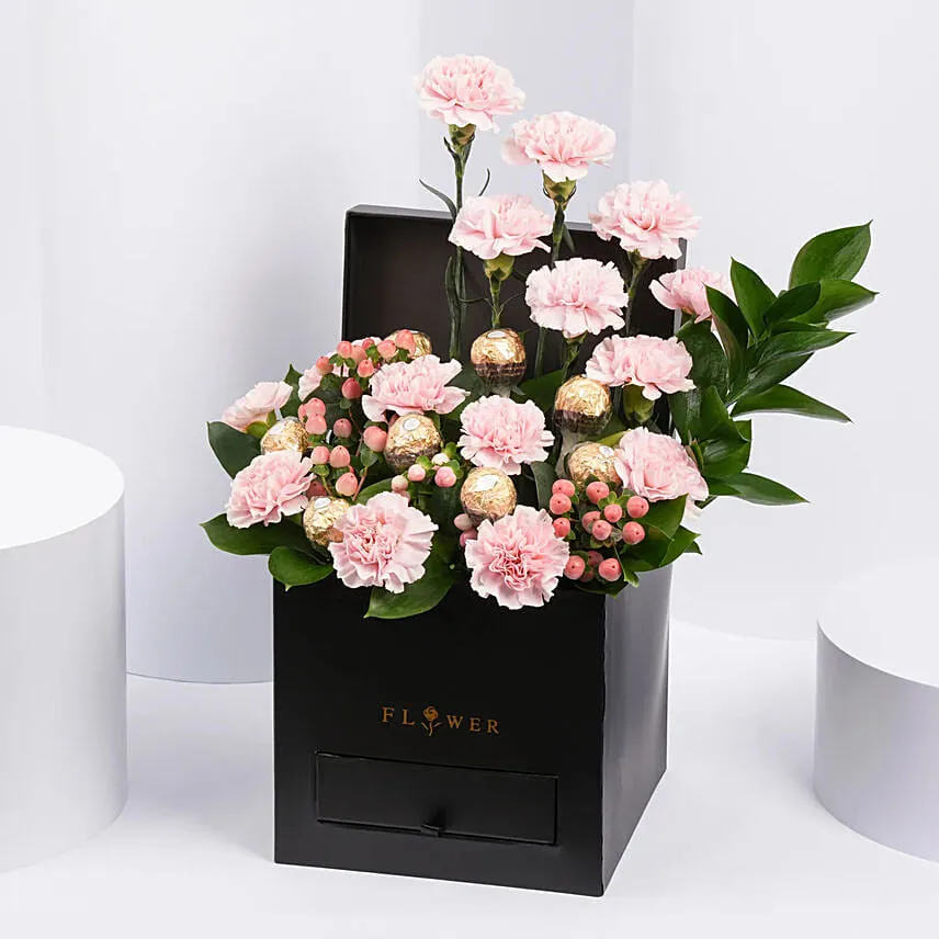 Carnation And Roses Bouquet For Mother