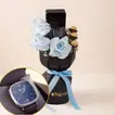 Blue Flowers with Chocolates & Titan Watch for Him